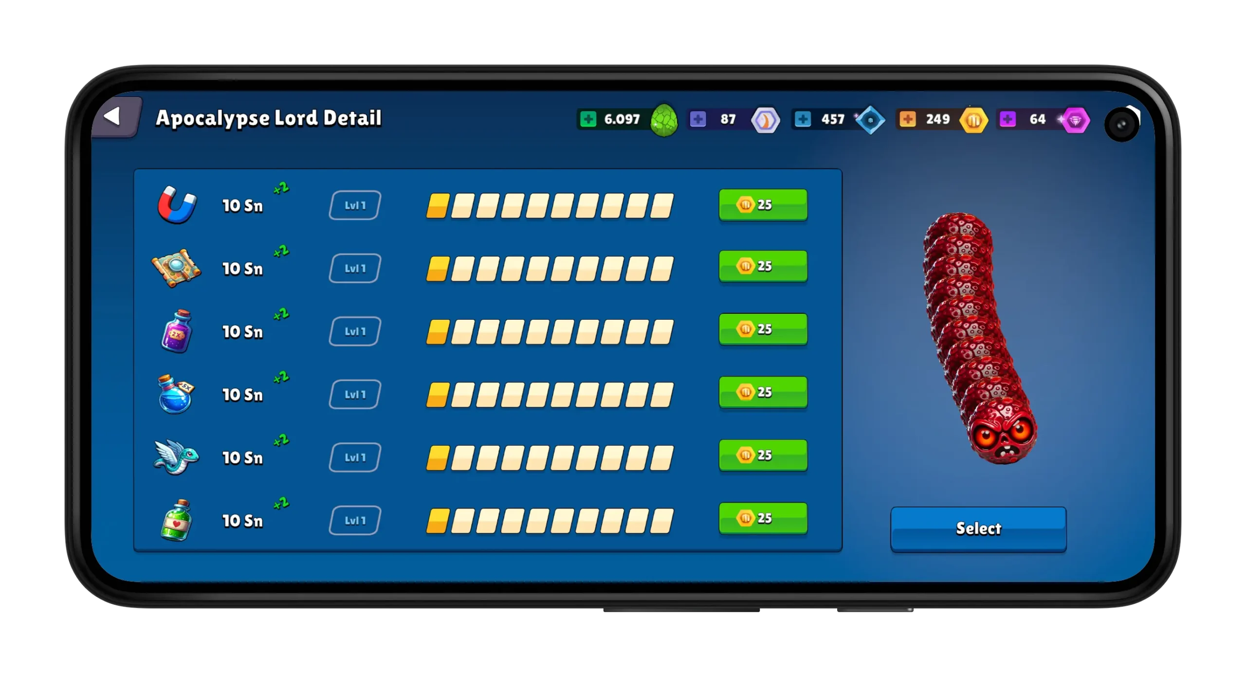 Snake-Online-Character-Evolution Snake Online Game's Character Progression